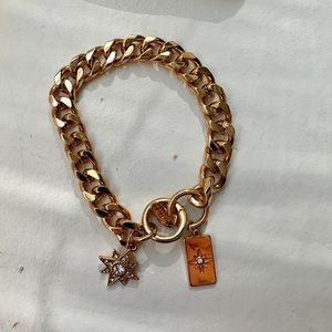 Gold chain charm bracelet brand new!